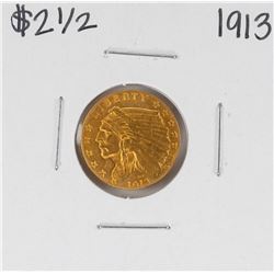 1913 $2 1/2 Indian Head Quarter Eagle Gold Coin