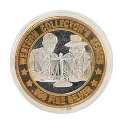 .999 Silver Ballys Saloon & Gambling Hall $10 Casino Gaming Token Limited Edition