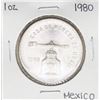 Image 1 : Brilliant Uncirculated 1980 Mexico Una Onza Casas De Moneda Silver Coin