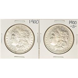 Lot of 1900 & 1900-S $1 Morgan Silver Dollar Coins