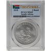 Image 1 : 2018 South Africa Krugerrand Silver Coin PCGS MS69 First Issue