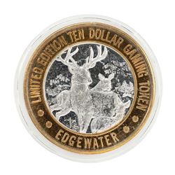 .999 Silver Harveys Lake Tahoe, Nevada $10 Casino Limited Edition Gaming Token