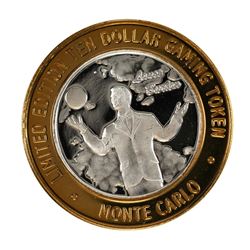 .999 Silver Monte Carlo Las Vegas, Nevada $10 Casino Limited Edition Gaming Token