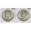 Image 1 : Lot of (2) 1889 $1 Morgan Silver Dollar Coins