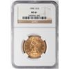 Image 1 : 1900 $10 Liberty Head Eagle Gold Coin NGC MS61