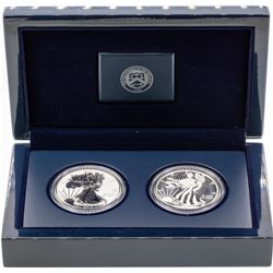 2013-W American Silver Eagle West Point (2) Coin Set w/ Box & COA