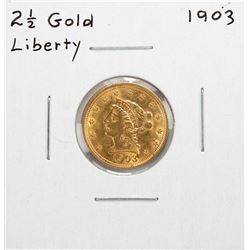1903 $2 1/2 Liberty Head Quarter Eagle Gold Coin