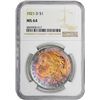 Image 4 : 1921-D $1 Morgan Silver Dollar Coin NGC MS64 Amazing Toning