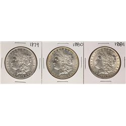 Lot of 1879-1881 $1 Morgan Silver Dollar Coins