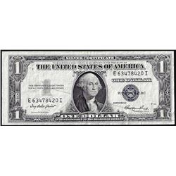 1935E $1 Silver Certificate Note Large Gutter Fold ERROR