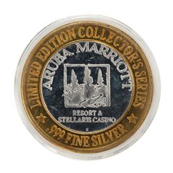 .999 Silver Aruba Marriott Casino $10 Limited Edition Gaming Token