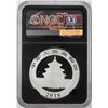 Image 2 : 2018 China Panda Silver Coin NGC MS70 Early Releases Black Core