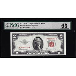 1953C $2 Legal Tender Note Fr.1512 PMG Choice Uncirculated 63