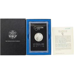 1880-CC $1 Morgan Silver Dollar Coin GSA Hoard Uncirculated w/ Box & COA