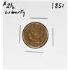 Image 1 : 1851 $2 1/2 Liberty Head Quarter Eagle Gold Coin