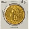 Image 1 : 1861 $20 Liberty Head Double Eagle Gold Coin