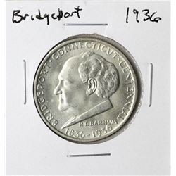 1936 Bridgeport Commemorative Half Dollar Coin