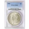 Image 1 : 1896 $1 Morgan Silver Dollar Coin PCGS MS63