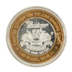 .999 Fine Silver Flamingo Casino Las Vegas, NV $10 Limited Edition Gaming Token