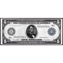 1914 $5 Federal Reserve Note Philadelphia