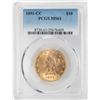 Image 1 : 1891-CC $10 Liberty Head Eagle Gold Coin PCGS MS61