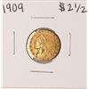 Image 1 : 1909 $2 1/2 Indian Head Quarter Eagle Gold Coin