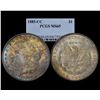 Image 1 : 1885-CC $1 Morgan Silver Dollar Coin PCGS MS65 Nice Toning
