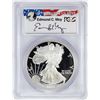 Image 1 : 2004-W $1 American Silver Eagle Proof Coin PCGS PR69DCAM W/Edmund C. Moy Signature