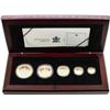 Image 1 : 2003 Canada Silver Maple Leaf Hologram (5) Coin Set w/ Box & COA