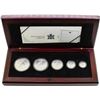 Image 2 : 2003 Canada Silver Maple Leaf Hologram (5) Coin Set w/ Box & COA