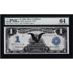 1899 $1 Black Eagle Silver Certificate Note Fr.236 PMG Choice Uncirculated 64