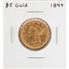 Image 1 : 1895 $5 Liberty Head Half Eagle Gold Coin