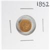 Image 1 : 1852 Type 1 $1 Liberty Head Gold Dollar Coin