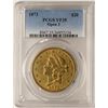 Image 1 : 1873 Open 3 $20 Liberty Head Double Eagle Gold Coin PCGS VF35