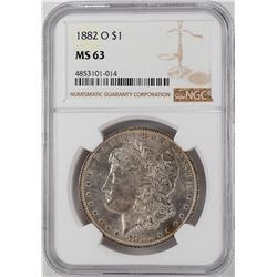 1882-O $1 Morgan Silver Dollar Coin NGC MS63