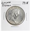 Image 1 : 1918 Lincoln Illinois Centennial Commemorative Half Dollar Coin