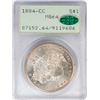 Image 1 : 1884-CC $1 Morgan Silver Dollar Coin PCGS MS64 CAC Old Rattler Holder