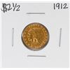 Image 1 : 1912 $2 1/2 Indian Head Quarter Eagle Gold Coin