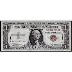 1935A $1 Hawaii WWII Emergency Issue Silver Certificate Note