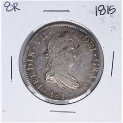 1815-JJ Mexico 8 Reales Ferdin VII Silver Coin