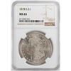 Image 1 : 1878-S $1 Morgan Silver Dollar Coin NGC MS65