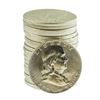 Image 1 : Roll of (20) Brilliant Uncirculated 1963-D Franklin Half Dollar Coins