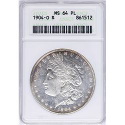 1904-O $1 Morgan Silver Dollar Coin ANACS MS64PL