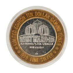 .999 Fine Silver Westward Ho Casino Las Vegas, NV $10 Limited Edition Gaming Token