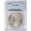 Image 1 : 1887-O $1 Morgan Silver Dollar Coin PCGS MS62
