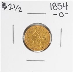 1854-O $2 1/2 Liberty Head Quarter Eagle Gold Coin
