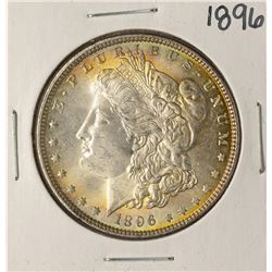 1896 $1 Morgan Silver Dollar Coin Amazing Toning