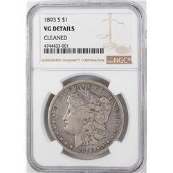 1893-S $1 Morgan Silver Dollar Coin NGC VG Details