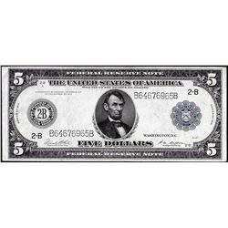 1914 $5 Federal Reserve Note New York
