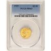 Image 1 : 1929 $2 1/2 Indian Head Quarter Eagle Gold Coin PCGS MS63